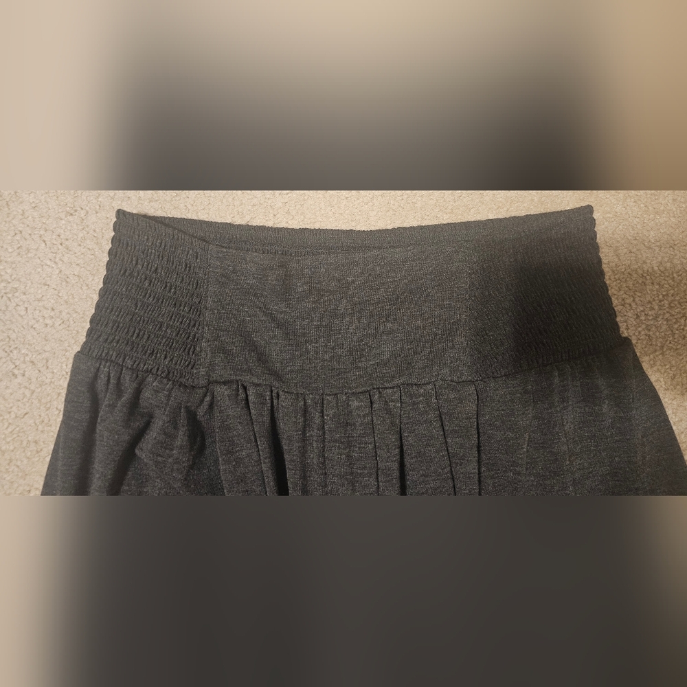 Zenana Outfitters Charcoal Wide-Leg Pants Size Large - Picture 3 of 5